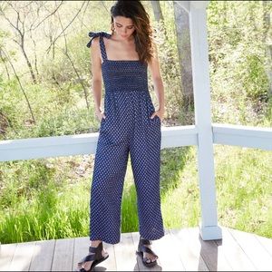 Universal Thread smocked jumpsuit - navy - L - NWT